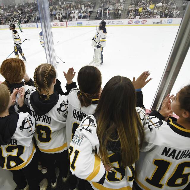 Capacity crowd turns out to support Mars hockey goalie