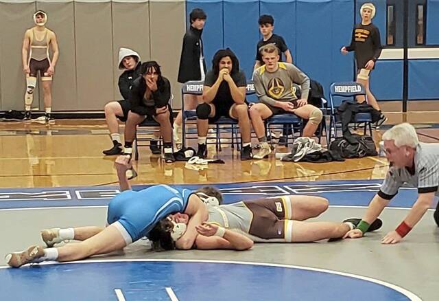 Hempfield wrestling serves notice, outguns Greensburg Salem