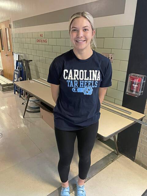 Hempfield’s Tapper uses indoor reps to hone talents in throws, pole vault