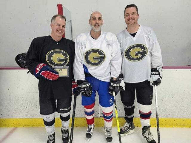 After year absence, Gateway alumni reunite for annual Black/White hockey game