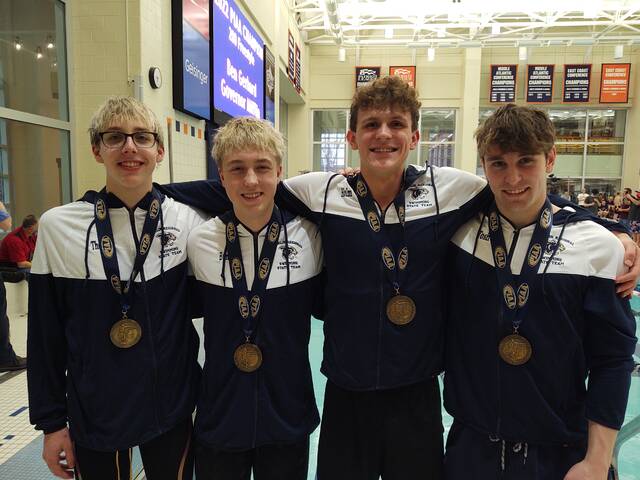 Franklin Regional boys swim relay takes 5th at states