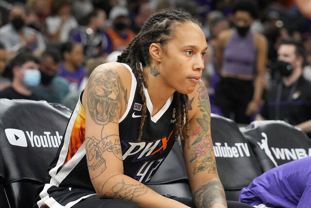 WNBA to honor Brittney Griner with league-wide floor decals as she languishes in Russia<span class="headline-video">Video <i class="fa-solid fa-circle-play"></i></span>