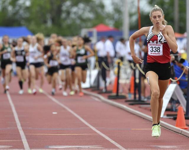 Moon’s Mia Cochran wins 1,600 meters, wants 2 more golds at busy PIAA championship