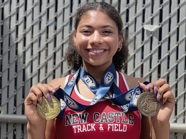 New Castle’s Maria Owens turns triple jump frustration into PIAA long jump gold