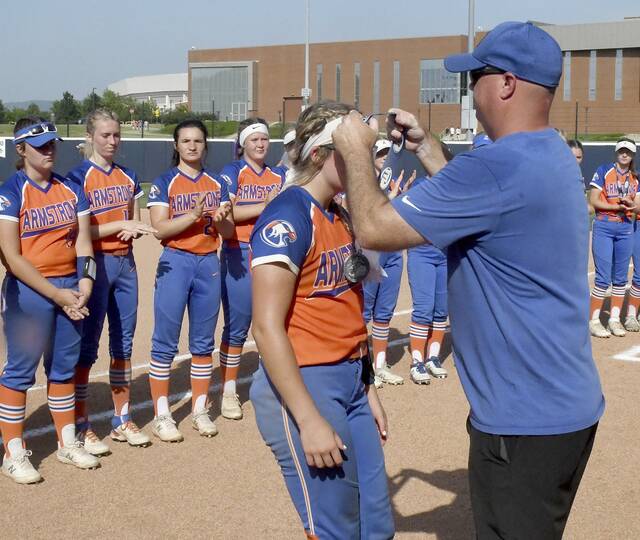 Armstrong shut down by undefeated Pittston in Class 5A softball final