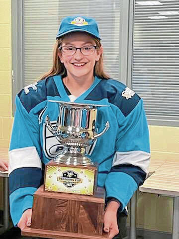 Burrell’s Jarrett relishes being part of 1st PIHL girls hockey season