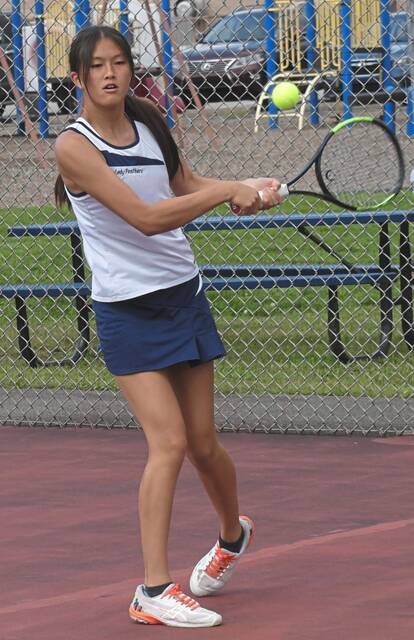 Franklin Regional girls tennis players eye section title