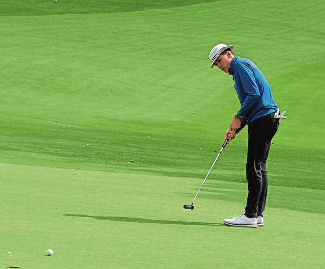 Derry’s Hunter Jurica shares 1st-round lead in WPIAL Class 2A golf championship