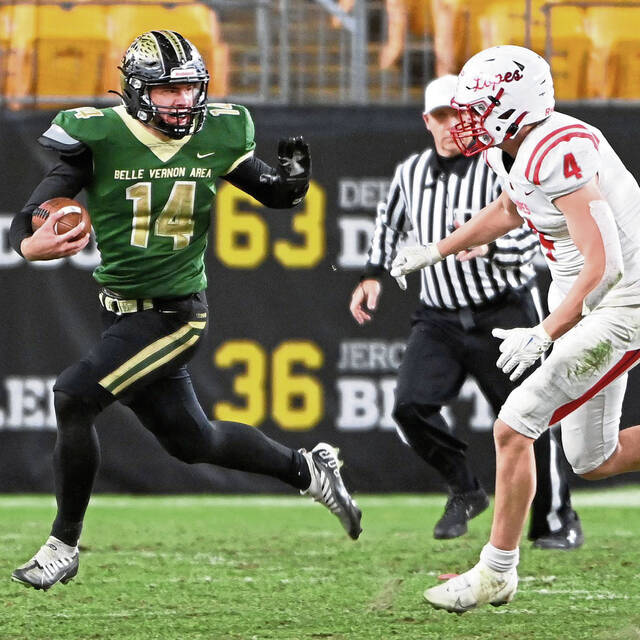 Belle Vernon’s Braden Laux makes impact on both sides of the ball