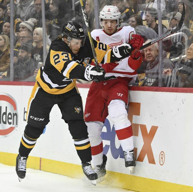 Penguins collapse in overtime loss to Red Wings