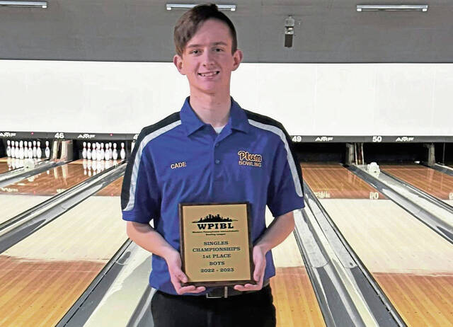 Plum’s Cade Schimmer storms to WPIBL boys singles bowling title
