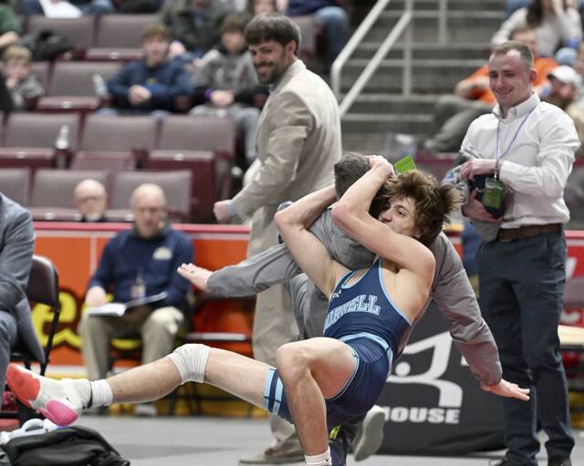 Burrell’s Cooper Hornack backs his guarantee with Class 2A state wrestling championship