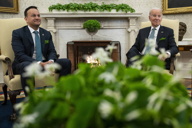 Biden welcomes Irish prime minister on St. Patrick’s Day