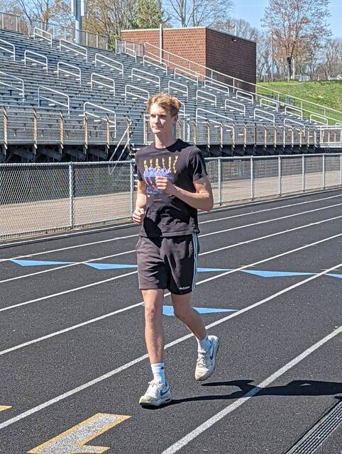 Deer Lakes runner Aidan Herman circles goals on track calendar