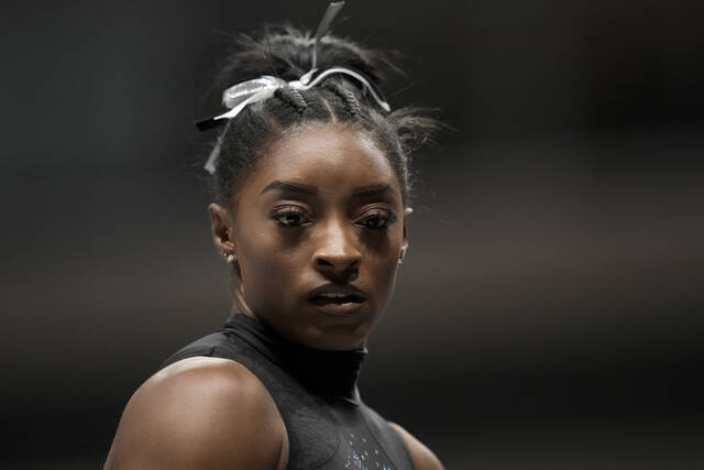 Simone Biles wins record 8th U.S. Gymnastics title after taking 2-year break<span class="headline-video">Video <i class="fa-solid fa-circle-play"></i></span>