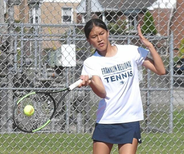 Franklin Regional girls tennis team eyes another section title