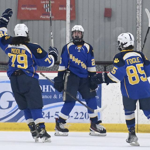 Hampton hockey shows glimpses of potential while gaining varsity experience