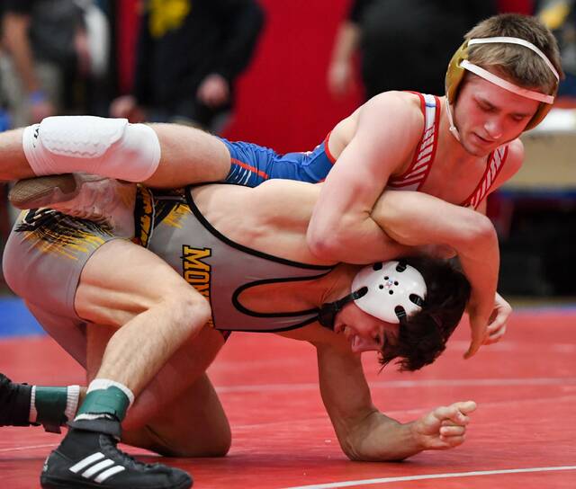 Mt. Pleasant wrestler Jamison Poklembo has a full trophy case, but something’s missing