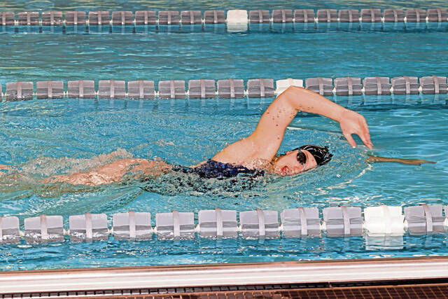 Before embarking on future in astronomy, physics at Stonehill, Rena Gilligan has goals to meet for Quaker Valley swimming