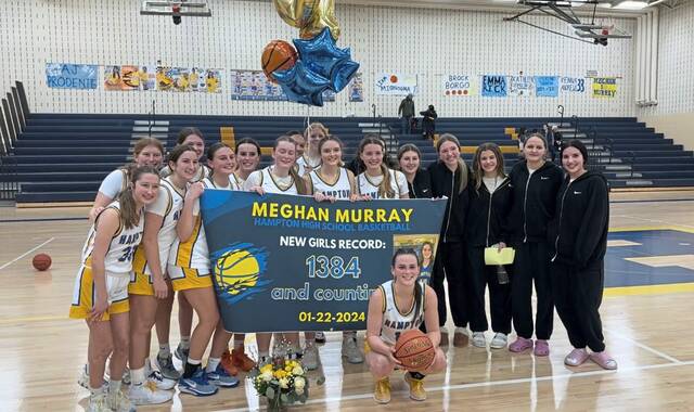 Senior Meghan Murray breaks program scoring mark as Hampton girls hit stride