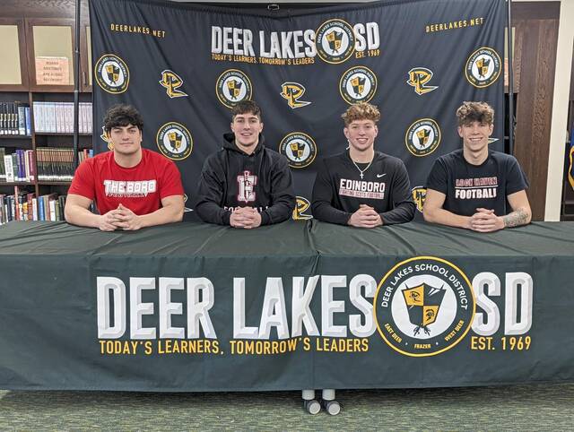 Quartet of Deer Lakes football standouts sign with PSAC schools