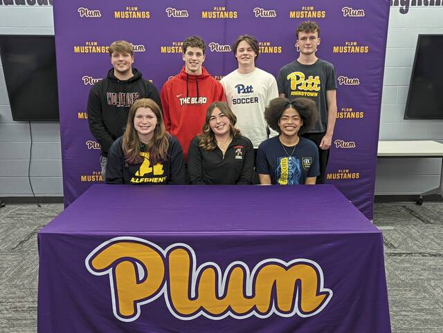 Plum senior student-athletes set college plans