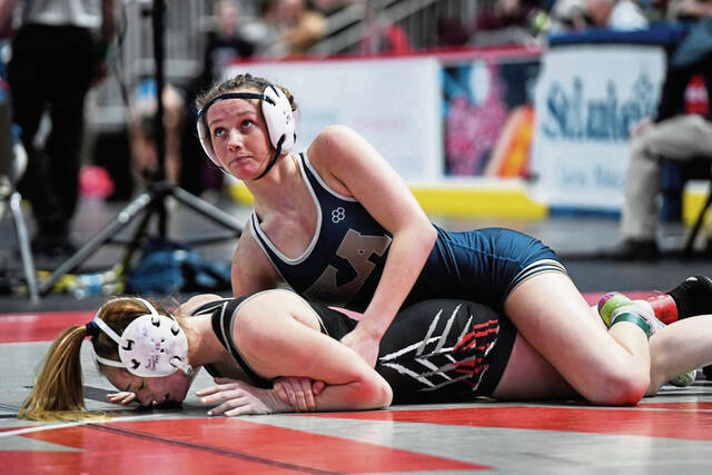 PIAA’s 1st girls wrestling tourney brings wins for Kiski Area’s Ava Golding, Norwin’s Karsyn Champion