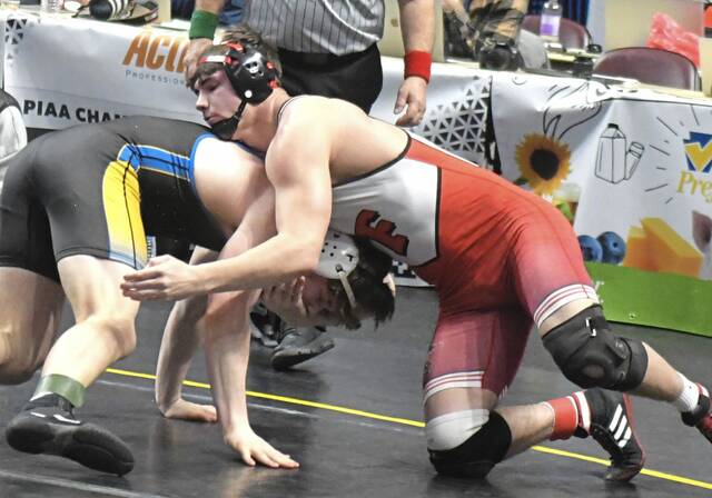 As quest for 4th PIAA Class 2A title begins, Frazier’s Rune Lawrence records 100th pin