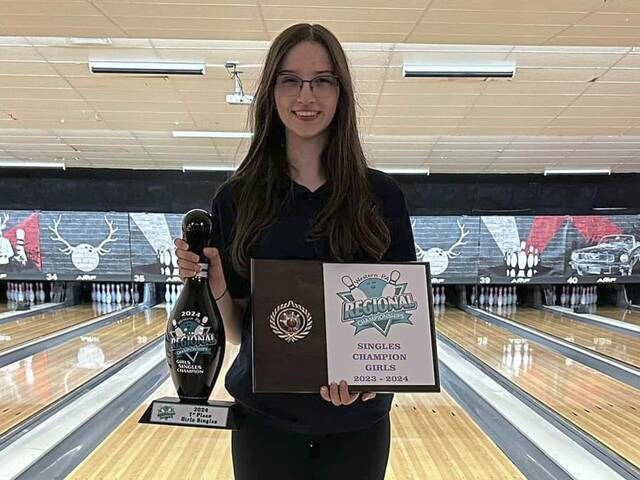 Burrell’s Leah McCandless wins regional bowling title the hard way