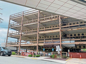 The J. Edward Hutchinson Parking Garage, seen on Tuesday, Sept. 26, 2023.