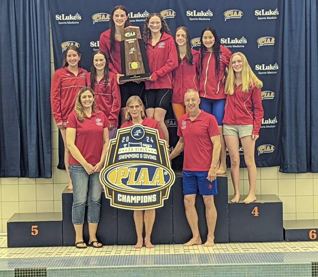 Mt. Pleasant girls repeat as PIAA Class 2A team swimming champions
