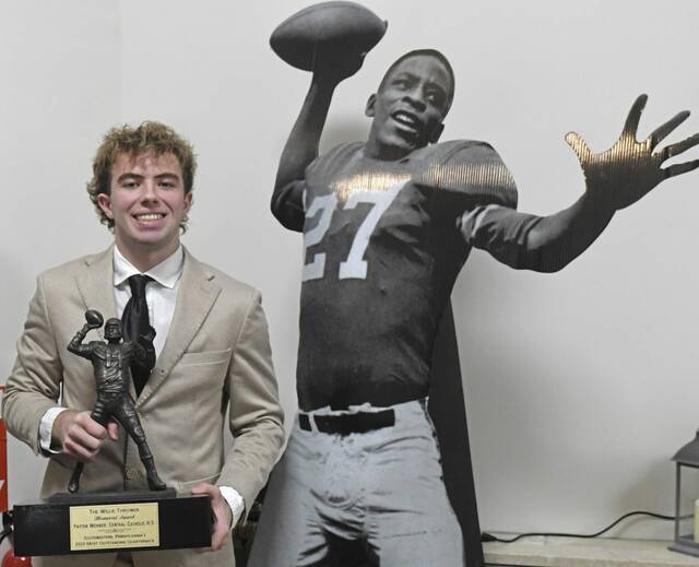 Central Catholic QB Payton Wehner wins Willie Thrower Award