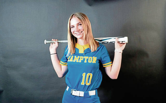 Senior center fielder shows pop for first-place Hampton softball team