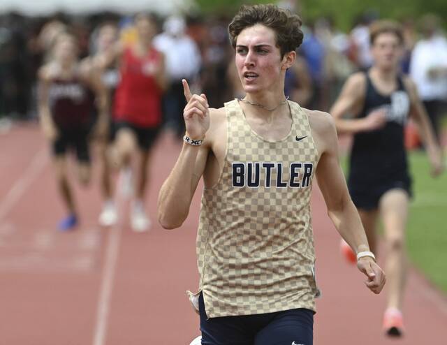 After rain halts WPIAL meet, Butler’s Drew Griffith doesn’t mind waiting to make more history