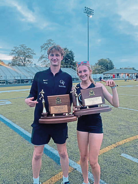 Gartleys lead another golden effort for Quaker Valley at WPIAL track meet