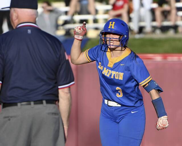 Hampton softball team caps historic season in PIAA playoffs