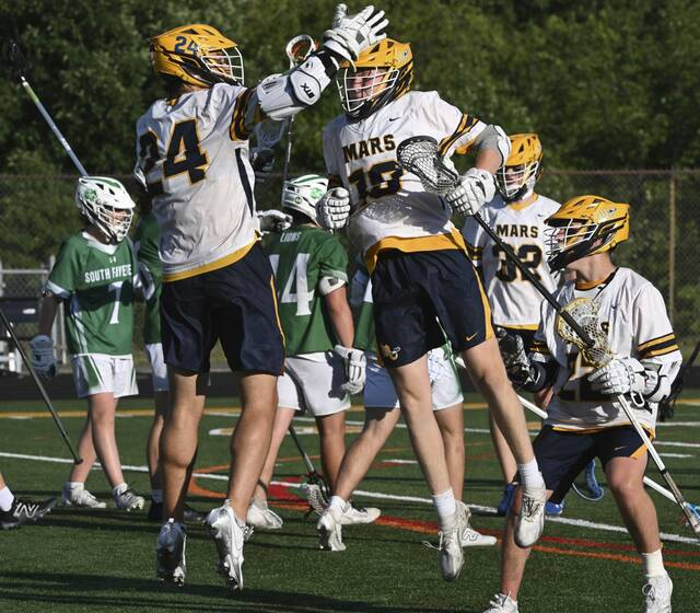 Mars boys lacrosse weathers early South Fayette storm, advances to 4th straight state title game