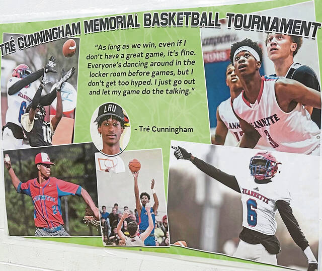 Tre Cunningham Memorial Tournament brings communities together to honor former Jeannette 3-sport star
