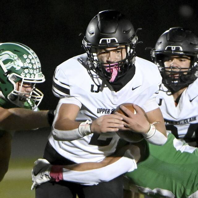 ‘Why change it?’: No. 2 Upper St. Clair rides running game to take down No. 4 South Fayette