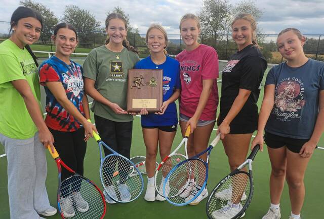 Mt. Pleasant girls tennis team wins section title through hard work