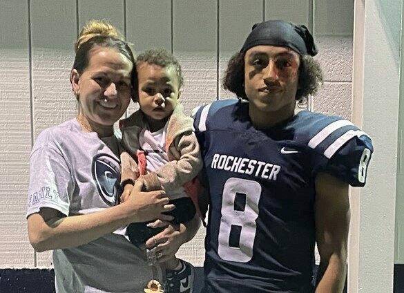 Rochester football player Carter Mason recovering in hospital after in-game head injury, brain bleed