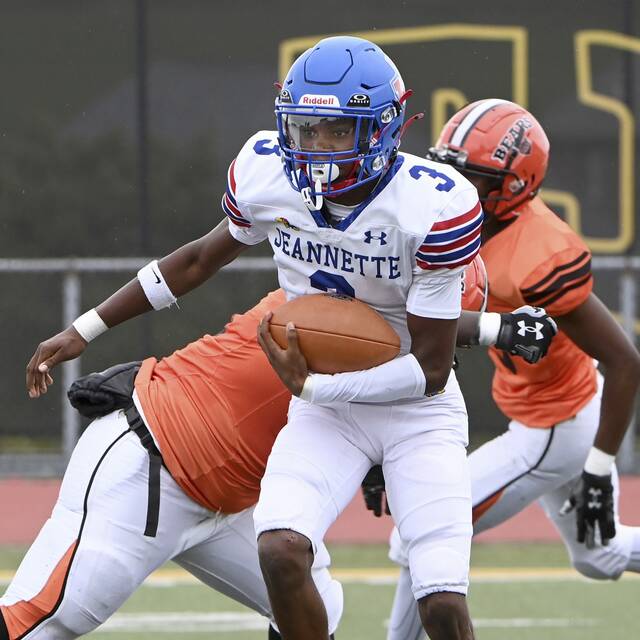 High school football roundup for Nov. 1, 2024: Kymon’e Brown helps Jeannette upset No. 4 Neshannock