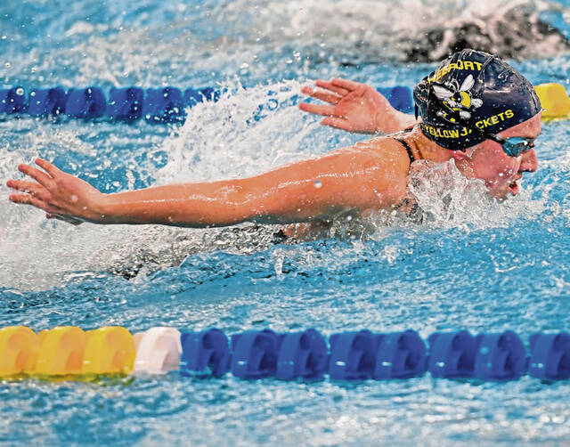 With college decision behind her, Freeport swimmer Kira Schrecongost focused on medals
