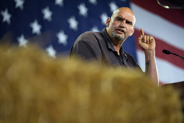Pa. Sen. John Fetterman the lone Democratic co-sponsor on GOP-led Laken Riley immigration bill<span class="headline-video">Video <i class="fa-solid fa-circle-play"></i></span>