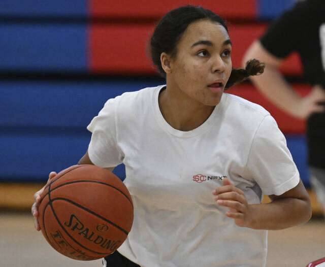 St. Joseph girls team works together in stacking wins