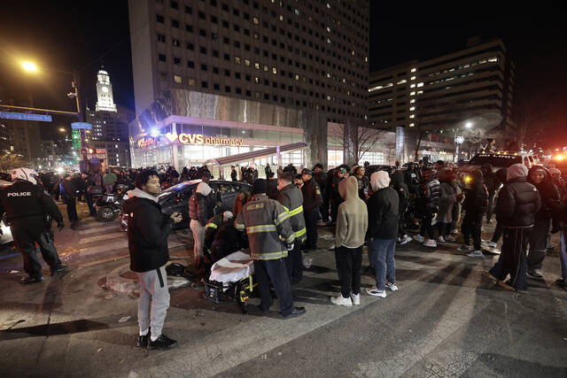 3 injured by car driven into a crowd in Philadelphia after Eagles playoff game