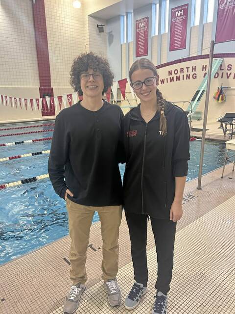 North Hills swimming duo making splash in and out of pool