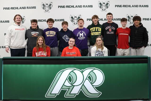 15 Pine-Richland athletes officially commit to continuing sports journey at collegiate level