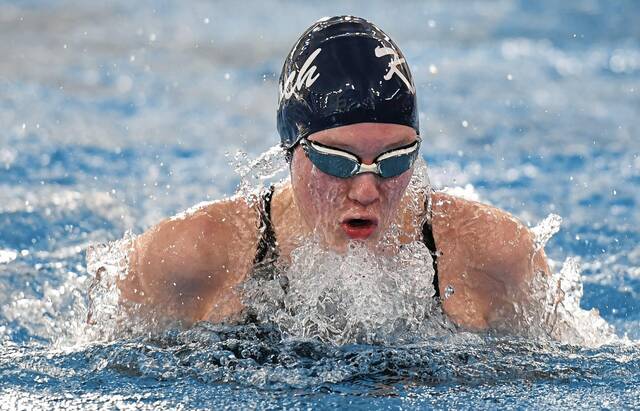 Knoch’s Lavorini successfully defends 100 breaststroke title at WPIAL Class 2A championships