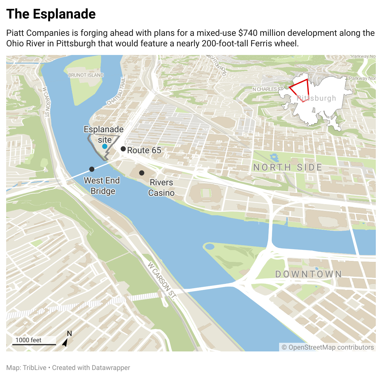 Esplanade map
